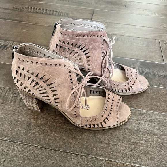 Vince Camuto Taupe Ankle Booties - Picture 6 of 14